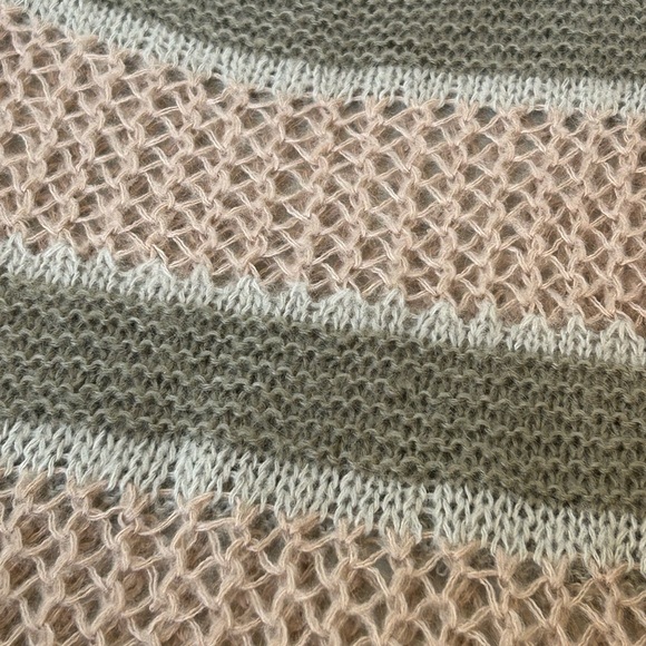 EUC DRWCYS Open Knit Striped Sweater - Picture 5 of 5